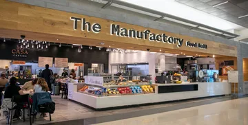 Exterior of The Manufactory Food Hall at SFO