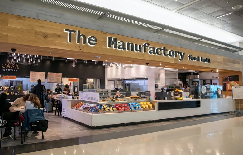 Exterior of The Manufactory Food Hall at SFO